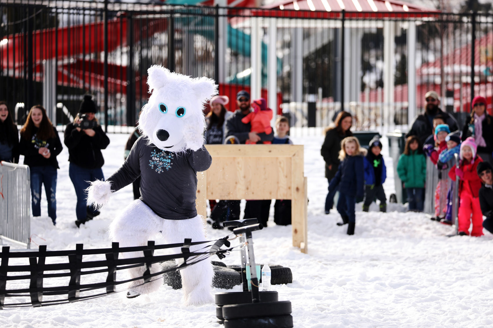 Bjorn the SnoFlinga Bear at Butte's Annual Winter Festival (copy)